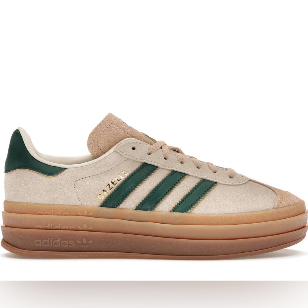 - ADIDAS Gazelle bold cream collegiate green sneaker